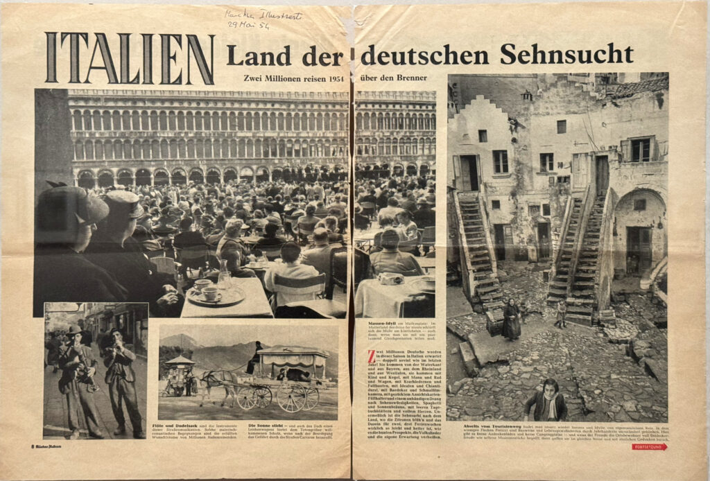 "MÜNCHNER ILLUSTRIERTE" Italien. Land der deutschen Sehnsucht 29 maggio 1954