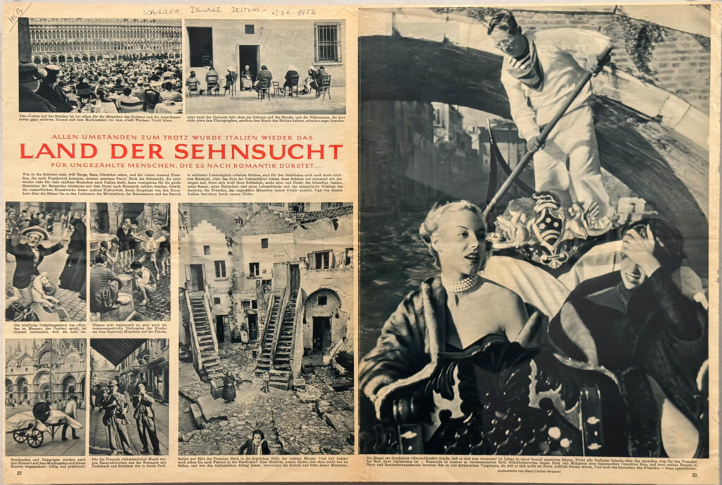 "SCHWEIZER ILLUSTRIERTE ZEITUNG" Land der Sehnsucht 1954