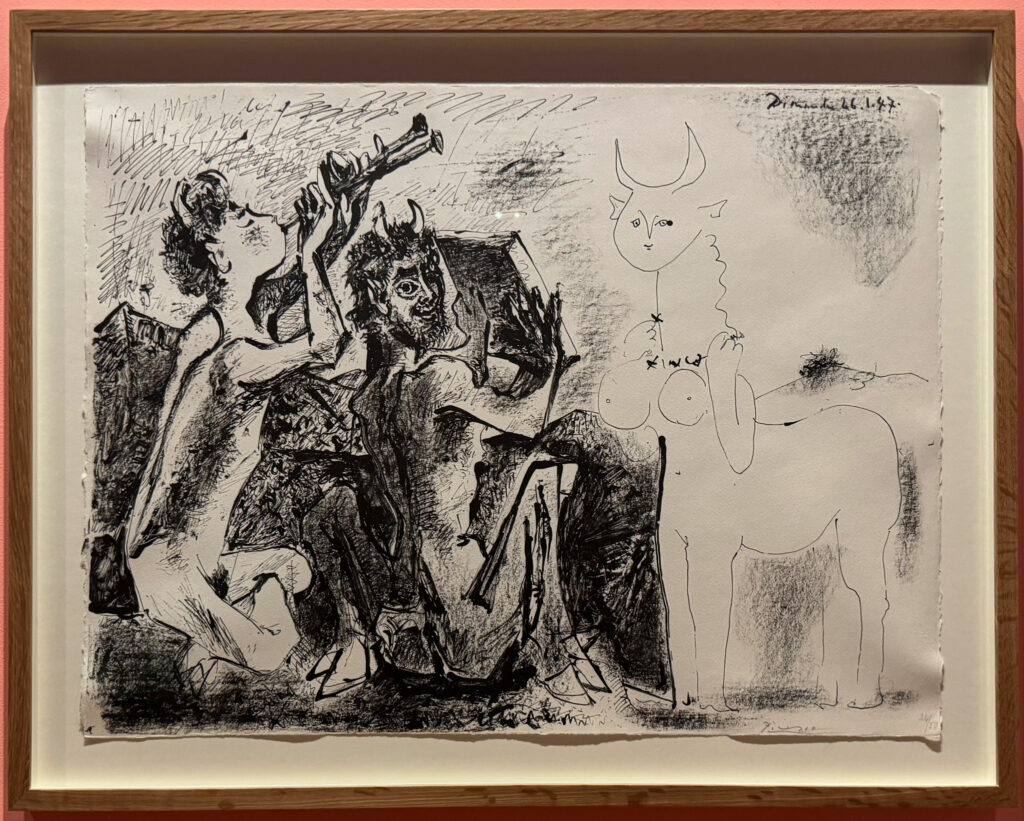 Pablo Picasso Les Faunes et la centauresse [I fauni e la centaura / The fauns and the centauress) 1947 Catalogo / Catalogue Bloch n. 413 litografia, carta / lithograph, paper Parigi / Paris, collezione privata / private collection